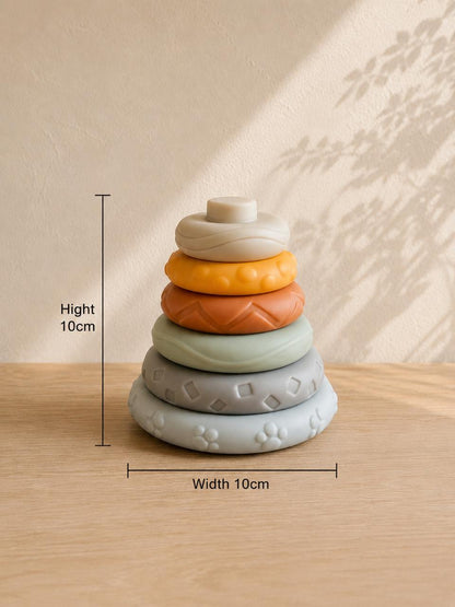 Montessori Silicone Stacking Ring Tower