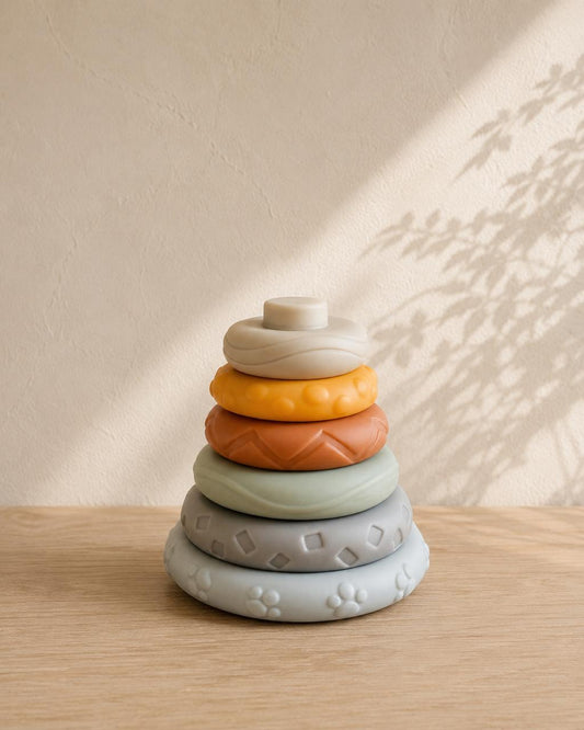 Montessori Silicone Stacking Ring Tower