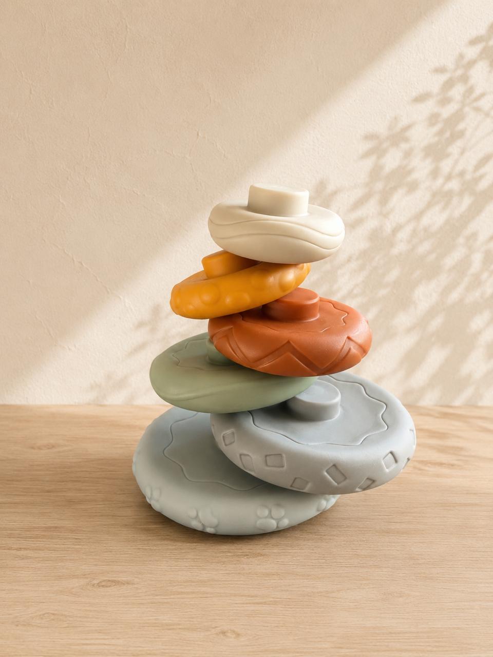 Montessori Silicone Stacking Ring Tower